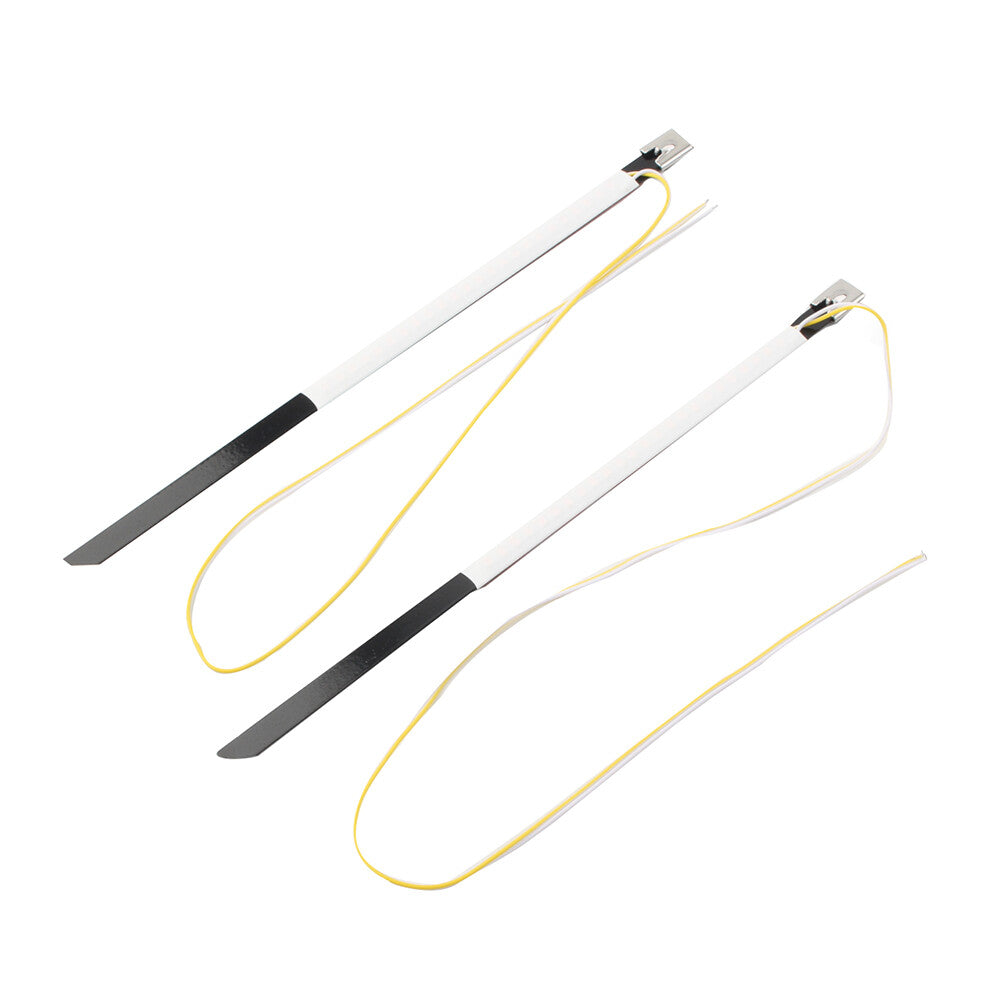 2x Motorcycle Bike Fork Turn Signal LED Indicators Blinkers Light Strips Amber