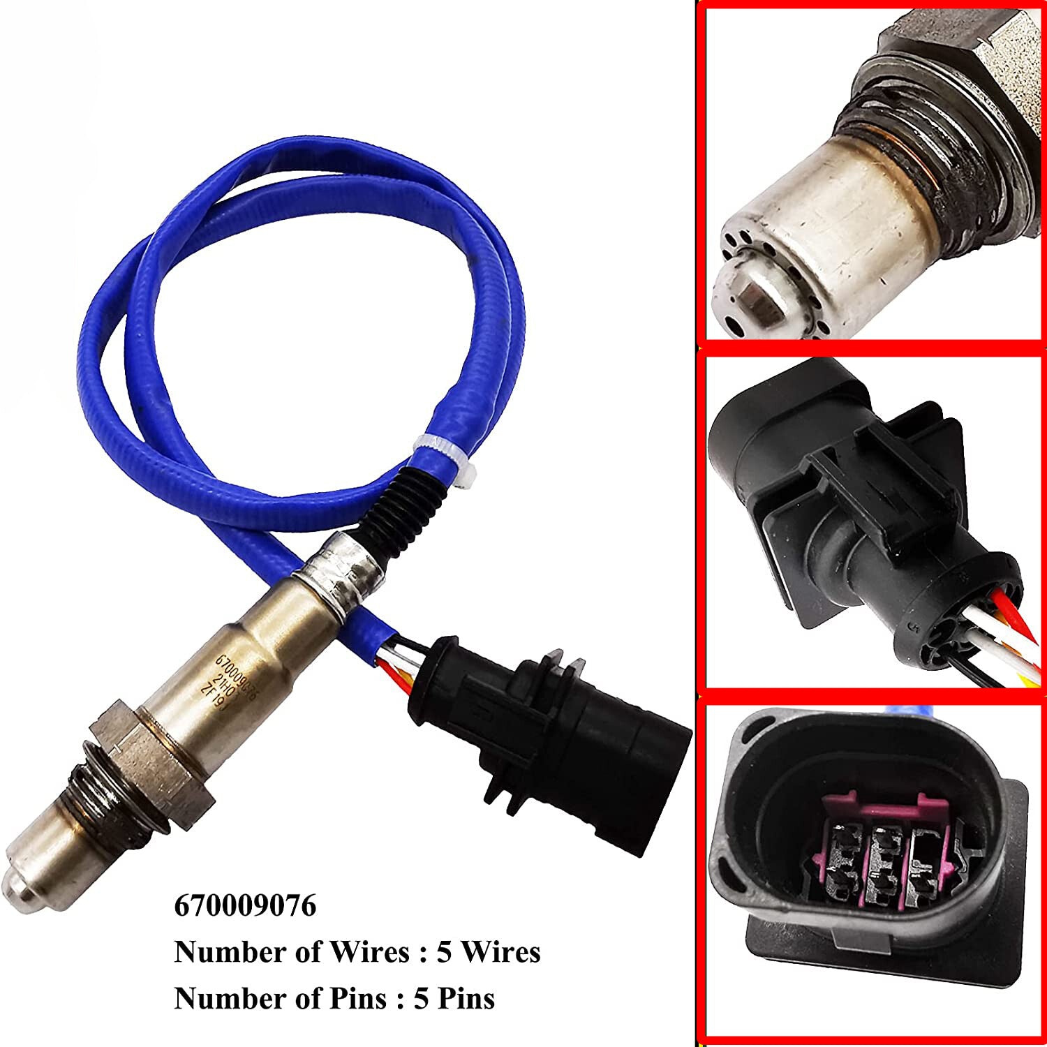 4X Oxygen Sensor for Maserati Ghibli 14-19 for Levante 17-20 Quattroporte 14-20 3.0L