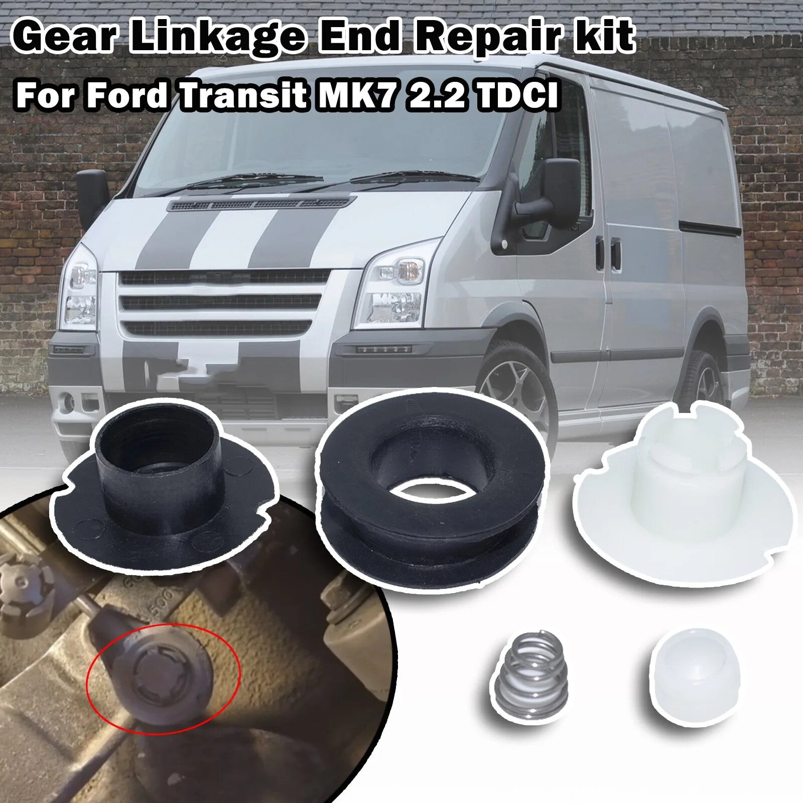 for Ford Transit MK7 2.2 TDCI Gear Linkage End Repair Kit Manual 5Speed 2006-14