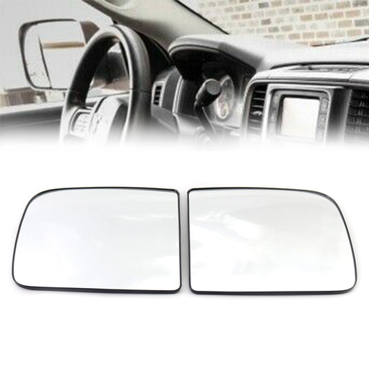 Upper Towing Mirror Glass Left & Right for Dodge for Ram 1500 2500 3500 Pickup Truck