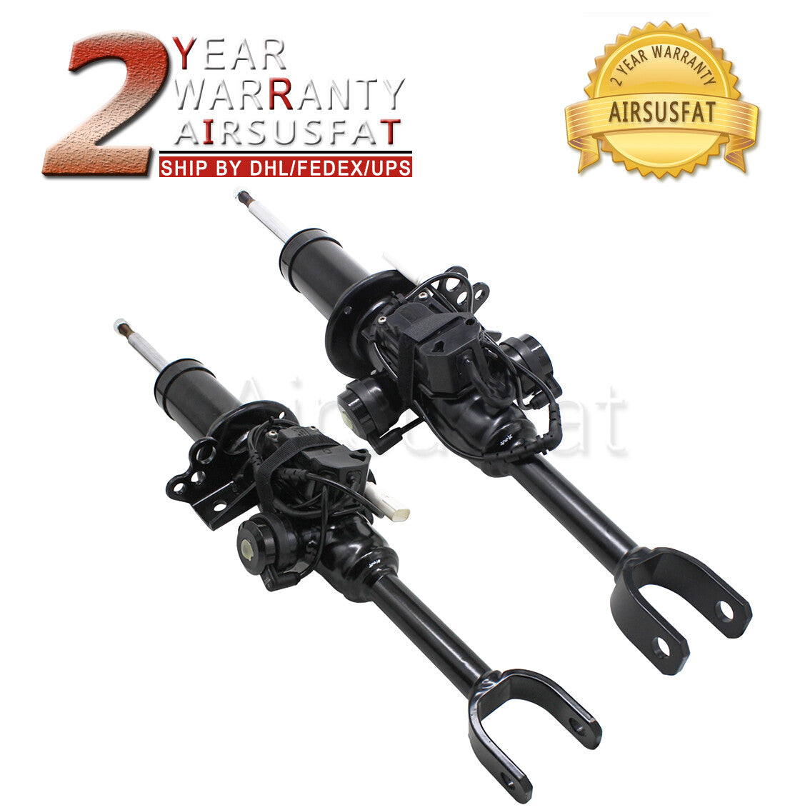 Pair Front R+L Air Suspension Shock Strut for BMW F07 535i 550i GT 740i 740li