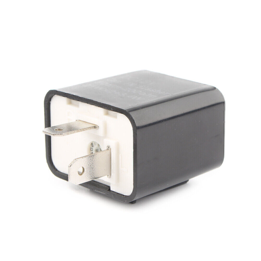 LED Adjustable Flasher Relay Turn Signal Indicator Flash 2 Pin Motorcycle 12V