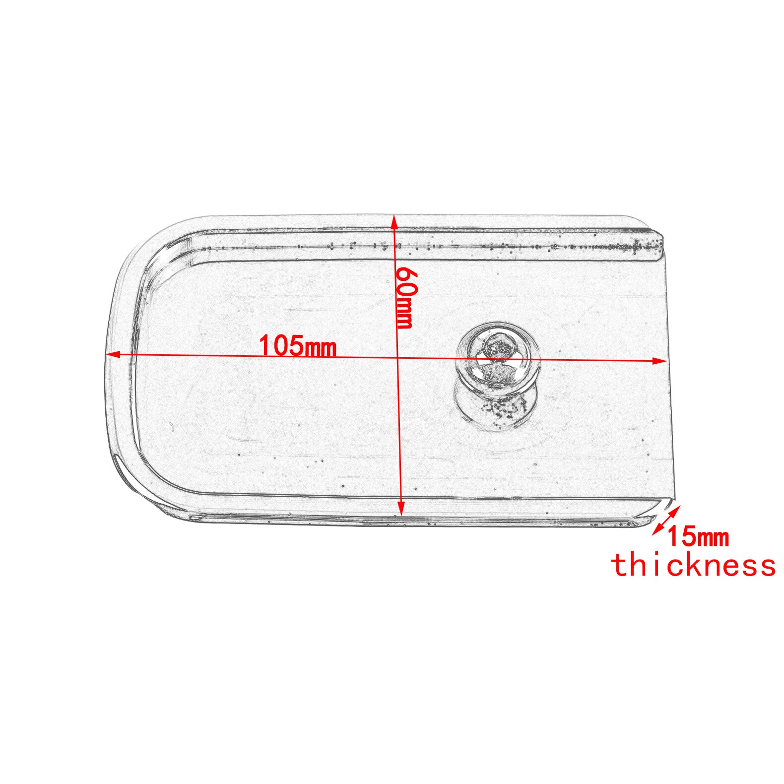 Chrome Brake Pedal Pad Fit for Harley Touring Road Electra Tri Glide 1980-2024