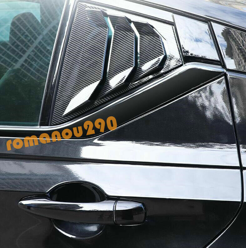 4P For 2020-2023 for Nissan Sentra Black Stainless Window Bottom Strips Cover Trim