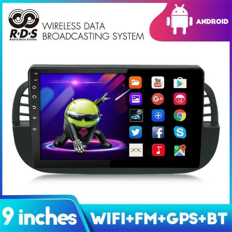 For 2007-2015 for Fiat 500 9 Android 10.1 Stereo Radio GPS Player RDS FM Navigation