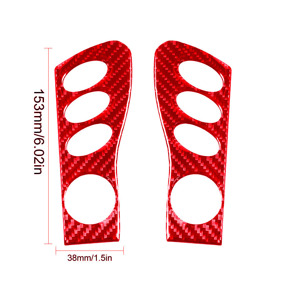 Red Carbon Fiber CD Control Panel Cover Trim for Porsche Boxster / 996 1998-2002