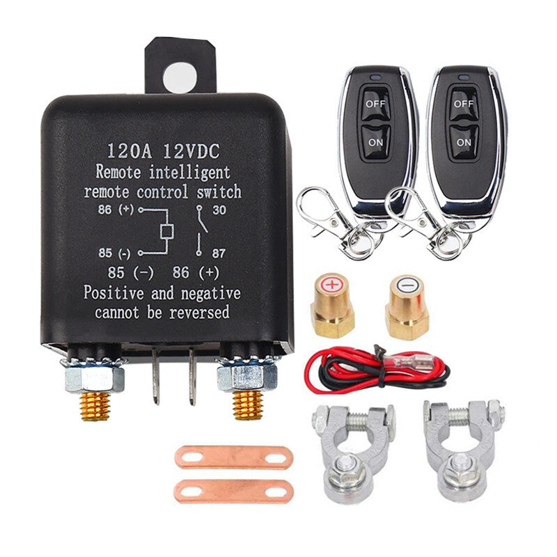 Car Battery Disconnect Switch Relay 200A Wireless Remote Cut Off Isolator Master