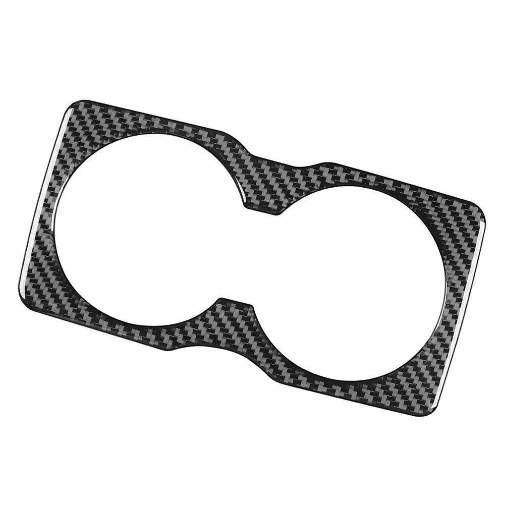 Carbon Fiber Rear Water Cup Holder Panel Cover Trim for Jeep Cherokee 2014-2022