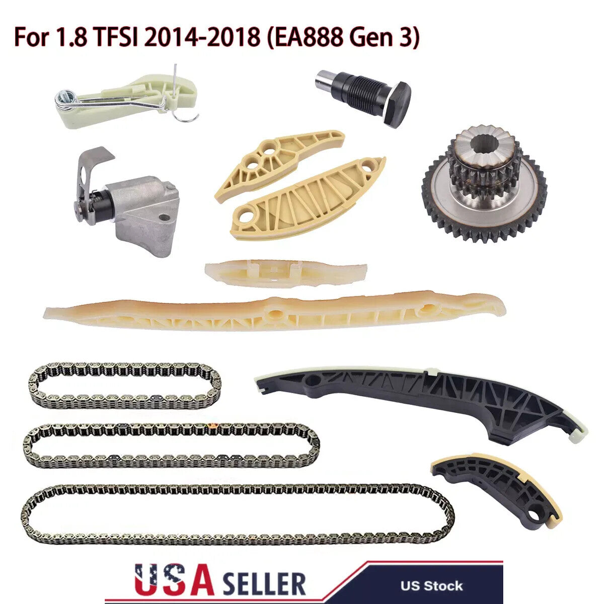 Timing Chain Kit for VW for Jetta for Golf for Passat for Audi A3 A4 A5 A6 1.8L Gen3 06K109158H