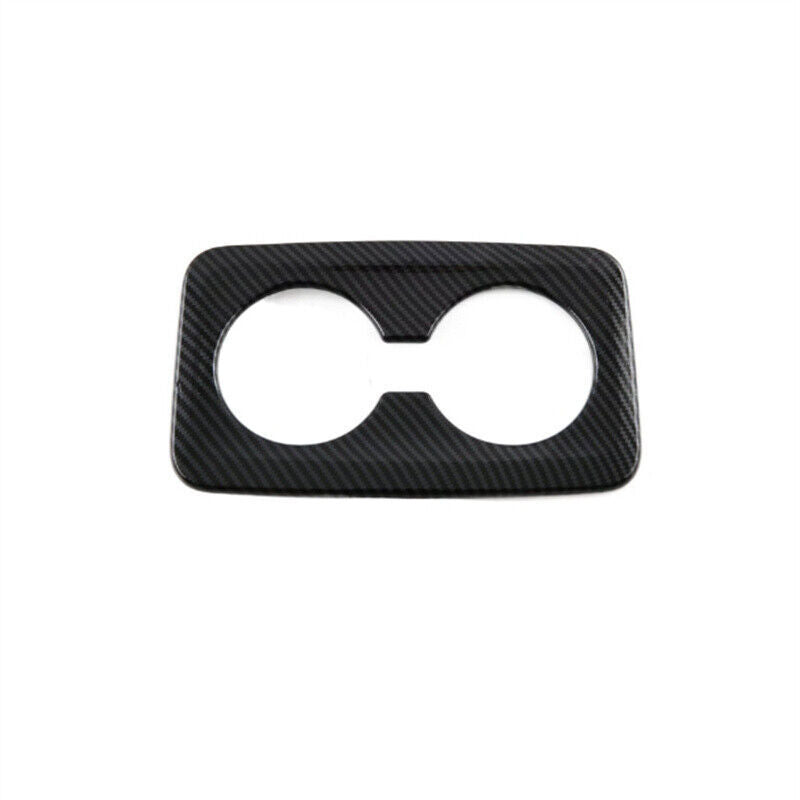 Carbon Fiber Rear Water Cup Holder Frame Molding Cover Trim for BMW X1 2023-2025