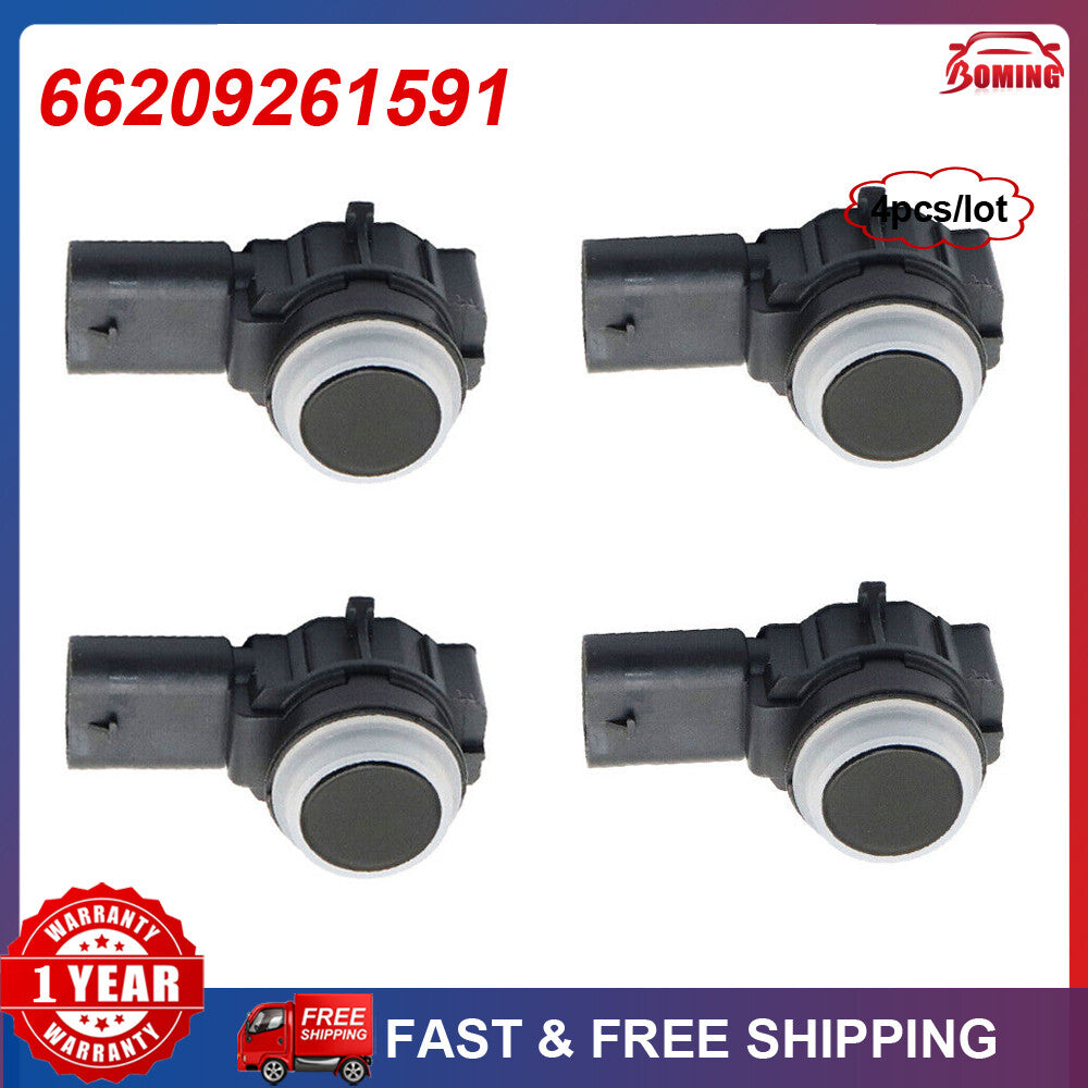 4-pack of bumper parking PDC ultrasonic sensors for BMW 1, 2, 3, and 4 series, new 66209261591