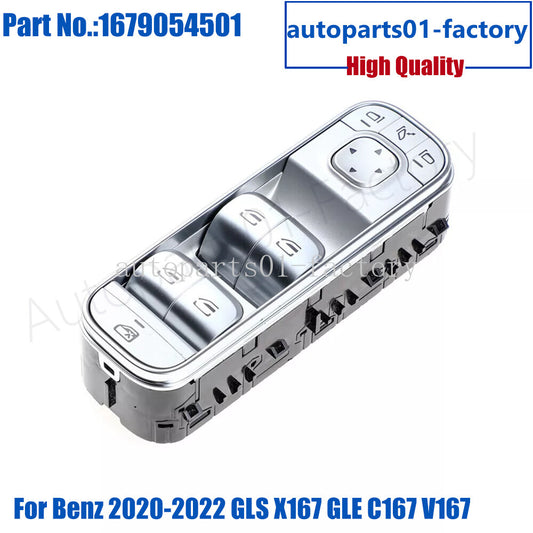 Driver side Master Power Window Switch for Benz 2020-2022 GLS X167 GLE C167 V167
