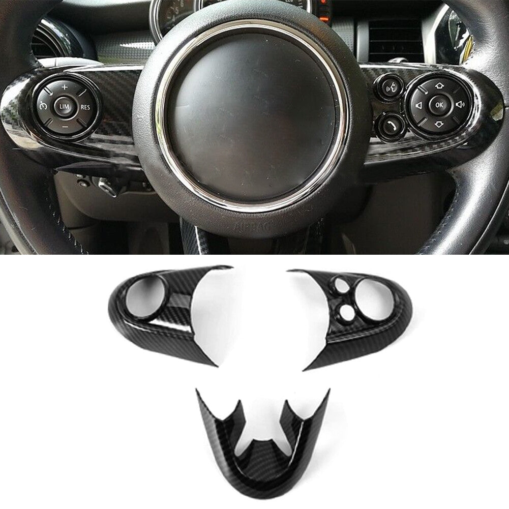 Steering Wheel Decor Frame Cover Trim Fit for BMW for MINI Cooper F55 F56 2016-2020 2017