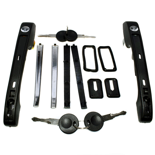 For 85-92 for VW for Golf 80-83 Rabbit Pickup Set of 2 Front LH RH Exterior Door Handle