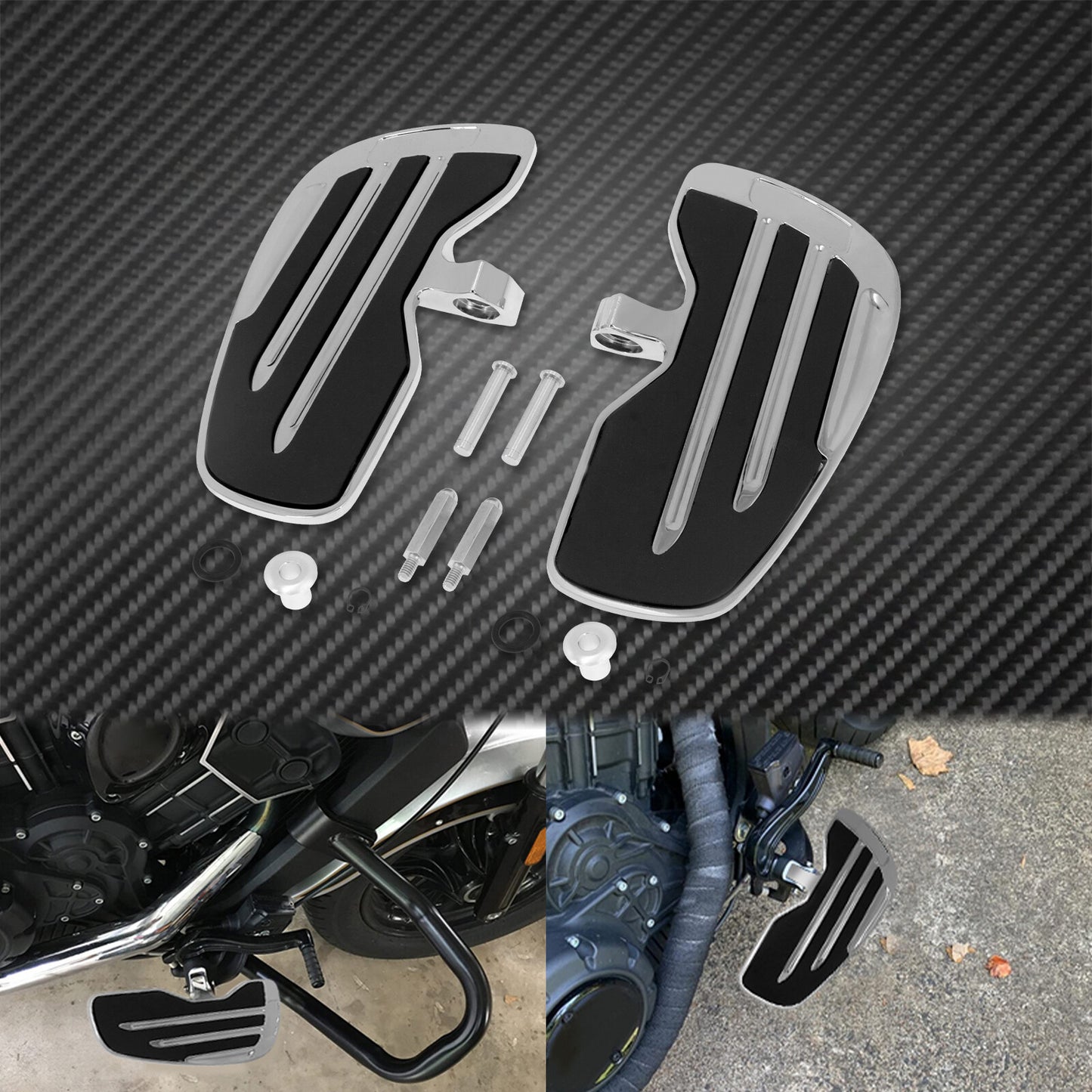 Chrome Front Driver Floorboard Foot Peg Fit For Indian Scout Sixty 2015-19 2020