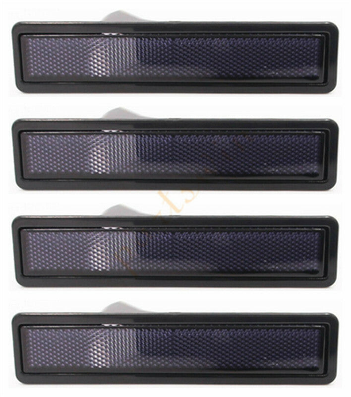 4-Piece Smoke Bumper Side Marker Lights for 1984-1991 for BMW E30 3 Series