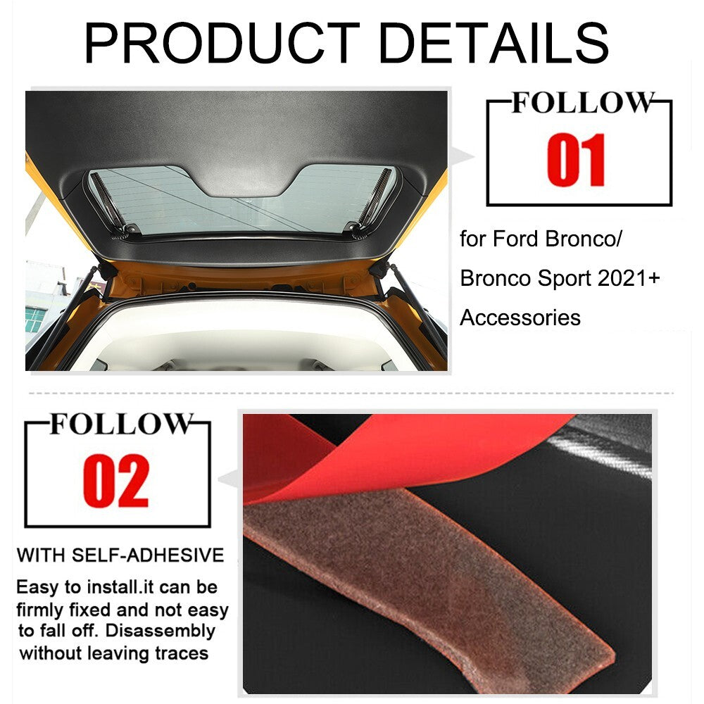 Tailgate Glass Heating Wire Protective Cover for Ford Bronco/Bronco Sport 21-23
