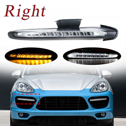 Right LED DRL Daytime Running Light for Porsche for Cayenne 958 Turbo Style 2011-18