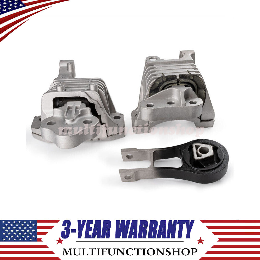 3PCS Engine Motor Transmission Mount Set for Jeep Cherokee for Chrysler 200 2.4L