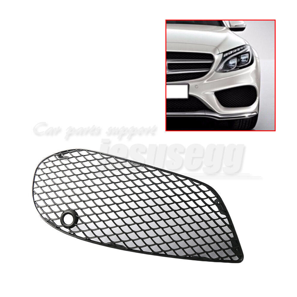 Left Driver Side Bumper Fog Lamp Grille Cover for Mercedes-Benz C300 2015-2016