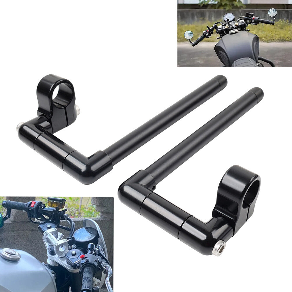 37MM Cafe Racer Bars 7/8 Motorcycle Universal Clip-On Handlebar Fork Tube