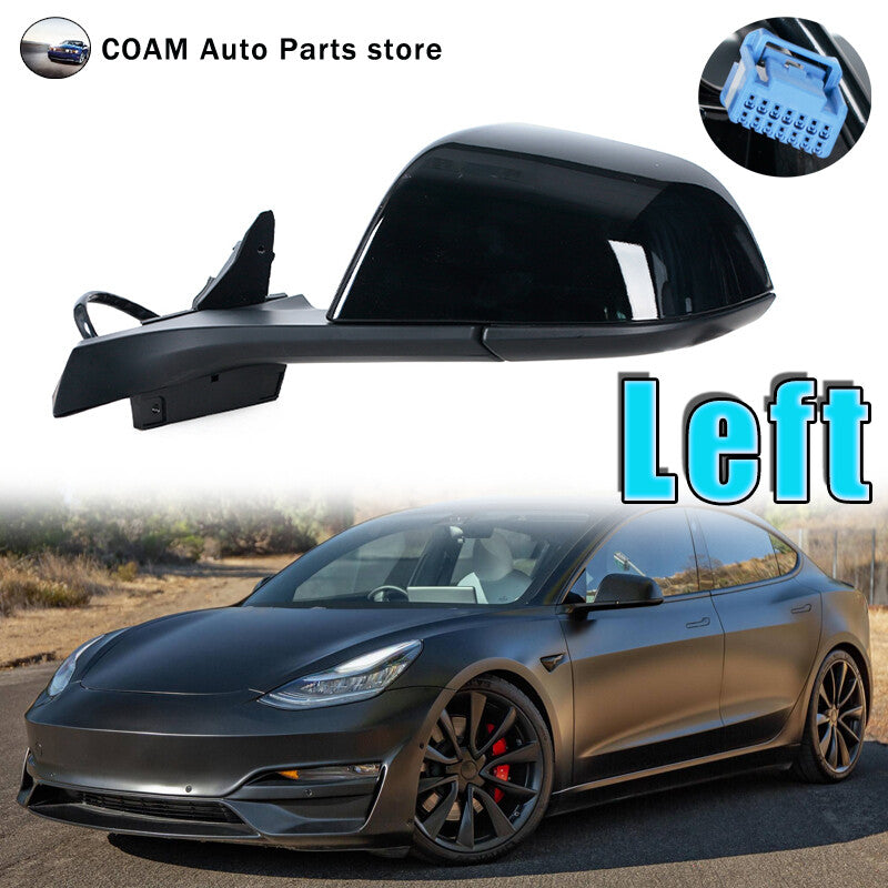 Left rearview mirror assembly for Tesla Model 3 2017 - 20 1592031-00-E