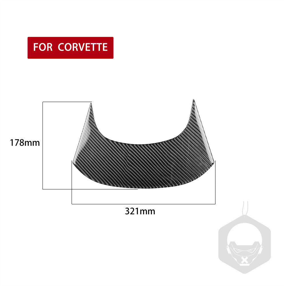 Carbon Fiber Rear Center Panel Decoration Trim for Chevrolet for Corvette C7 2014-19
