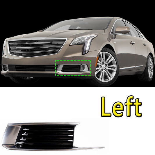 Left Front Lower Bumper Grille Fog Light Cover LH For 2018-2019 for Cadillac XTS