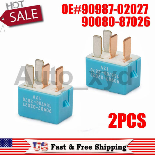 2X 90080-87026 Relay Module Unit 90987-02027 Applicable to for Toyota Prius, for Lexus for Scion XYD