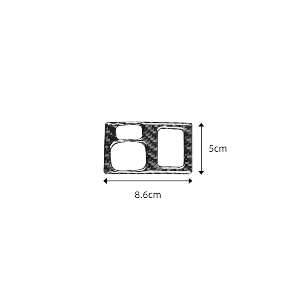 Carbon fiber interior dimming control cover trim for Lexus CT200h 2011-2017