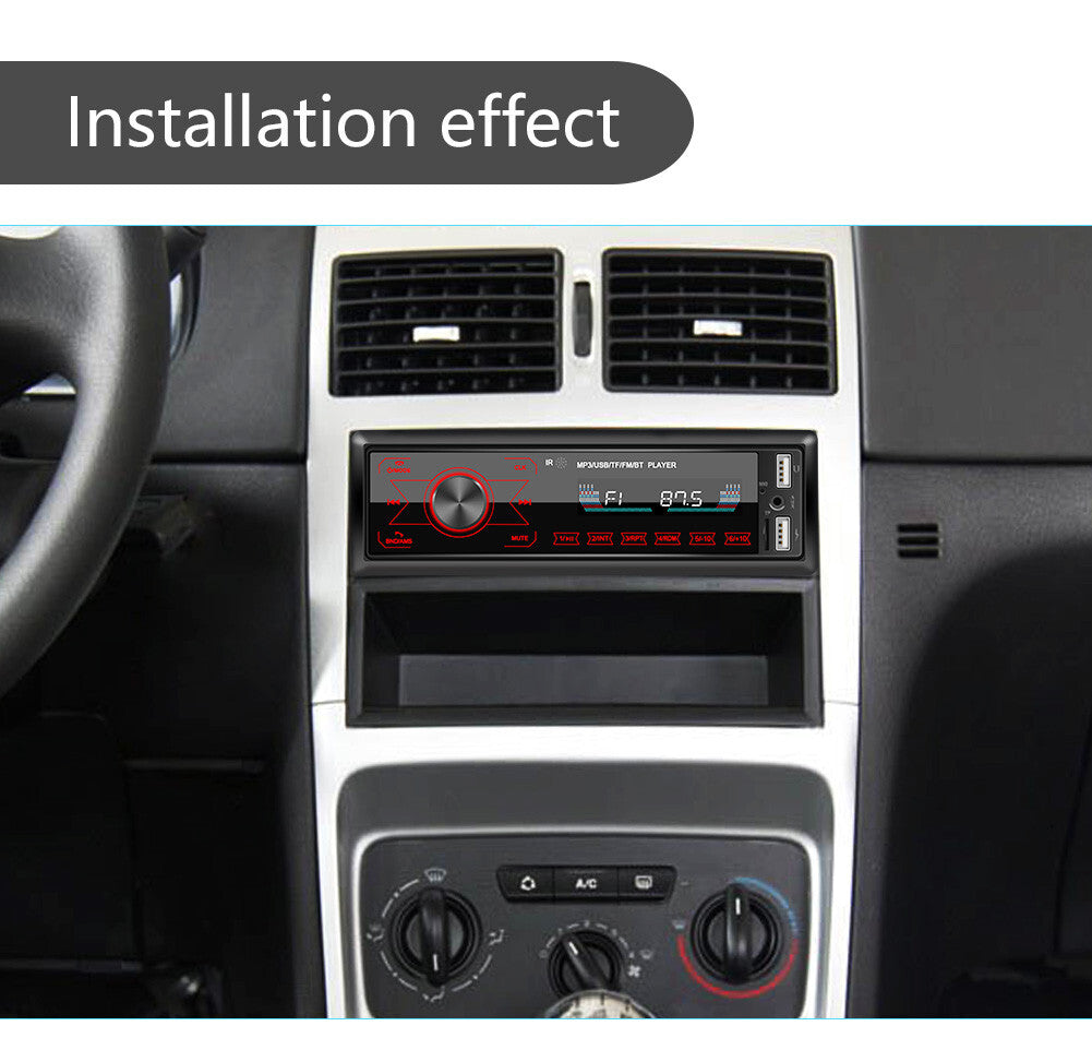 Bluetooth Car Stereo Radio In-dash MP3 Player Handsfree FM USB/AUX-in W/Remote