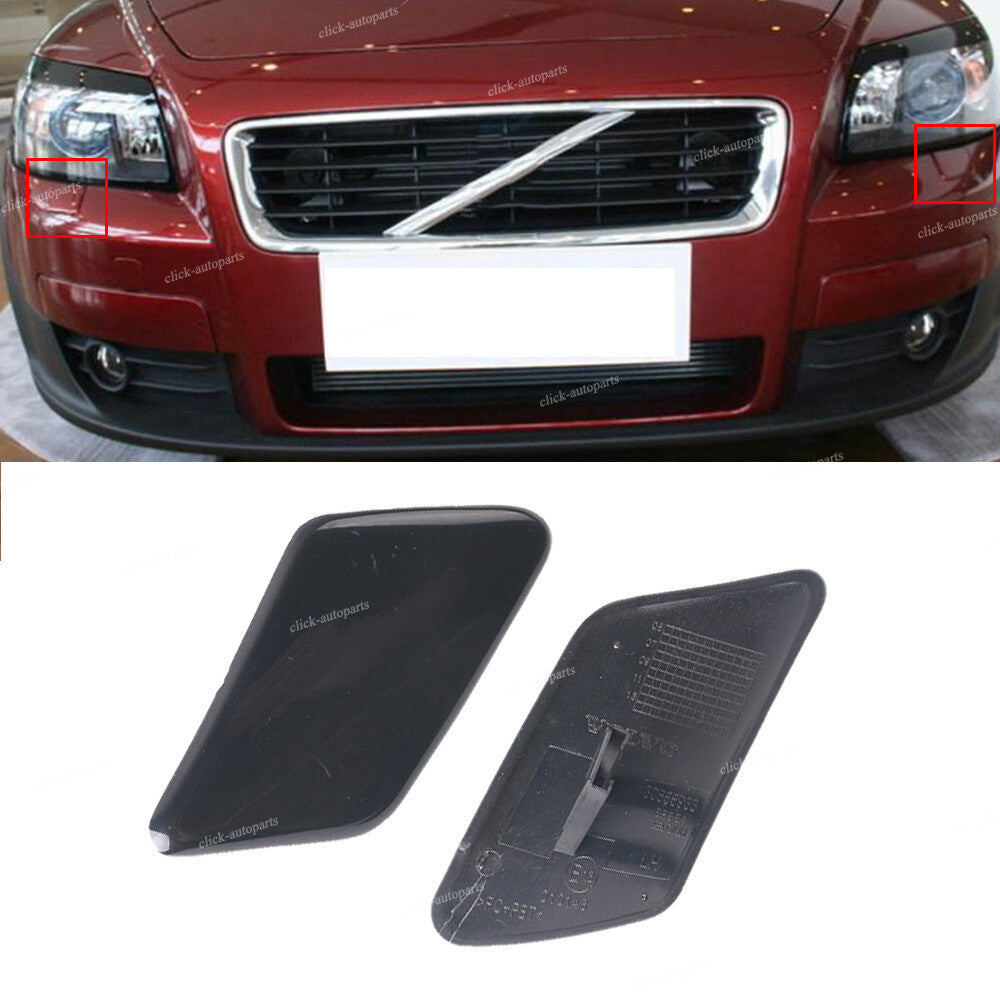 2x Fits 2008-2010 for Volvo C30 Front RHLH Bumper Hole Headlight Washer Cover