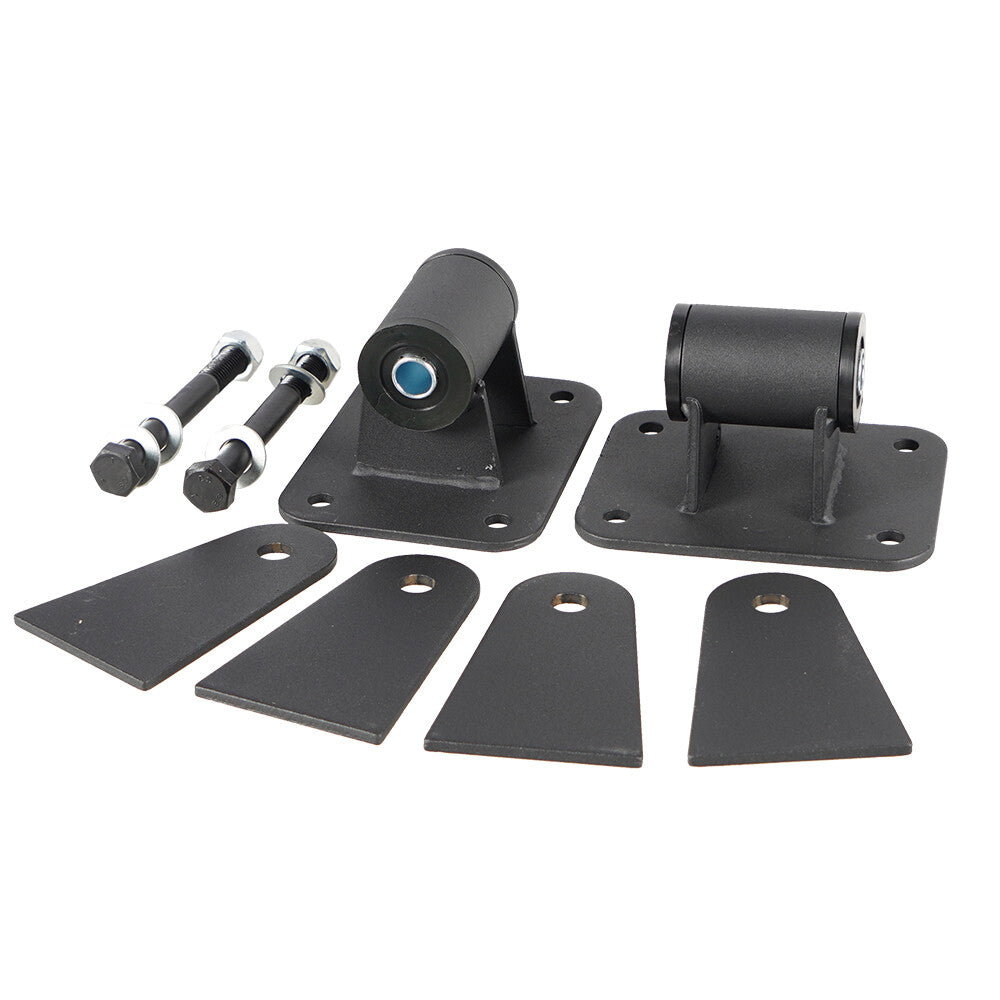 Universal engine motor mount conversion adapter for LS1 LS2 LS3 LS6 LS7 Black