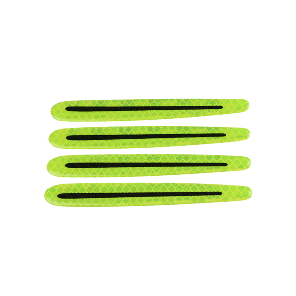 3D fluorescent green Car Door Handle Door Bowl Warning Sticker Exterior Trim