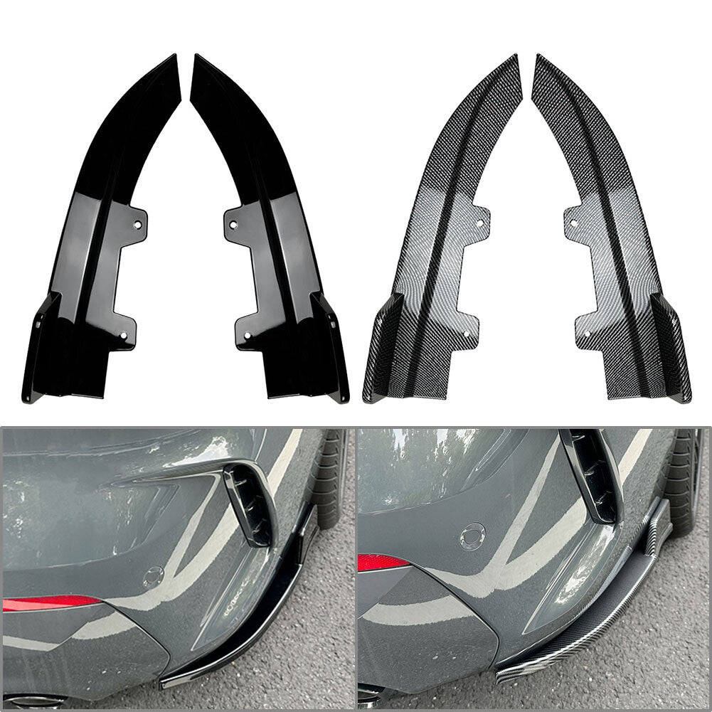Rear Bumper Lip Wrap Corner Spoiler Cover for BMW 4 Series G22 G23 M Sport 20-23
