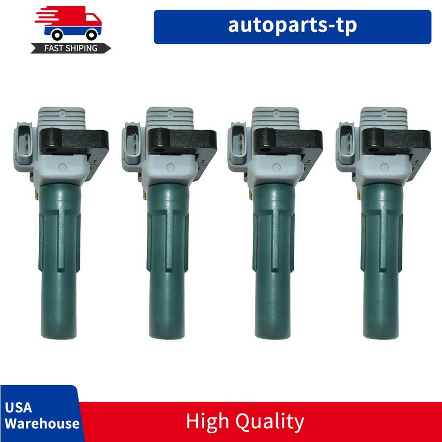 4-Piece Turbo Ignition Coil Bundle EJ257 FK0186 for SUBARU IMPREZA WRX STI FORESTER