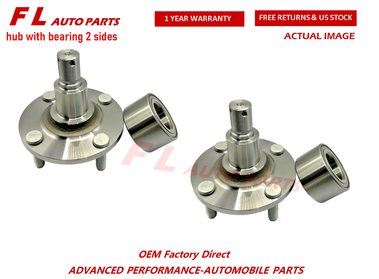 Front Wheel Hub  Bearing for Mitsubishi i-MiEV 2012-2017 3880A022 2 Side