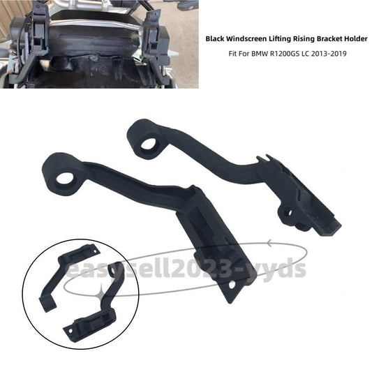 Black Windscreen Lifting Rising Bracket Holder Fit for BMW R1200GS LC 2013-2019