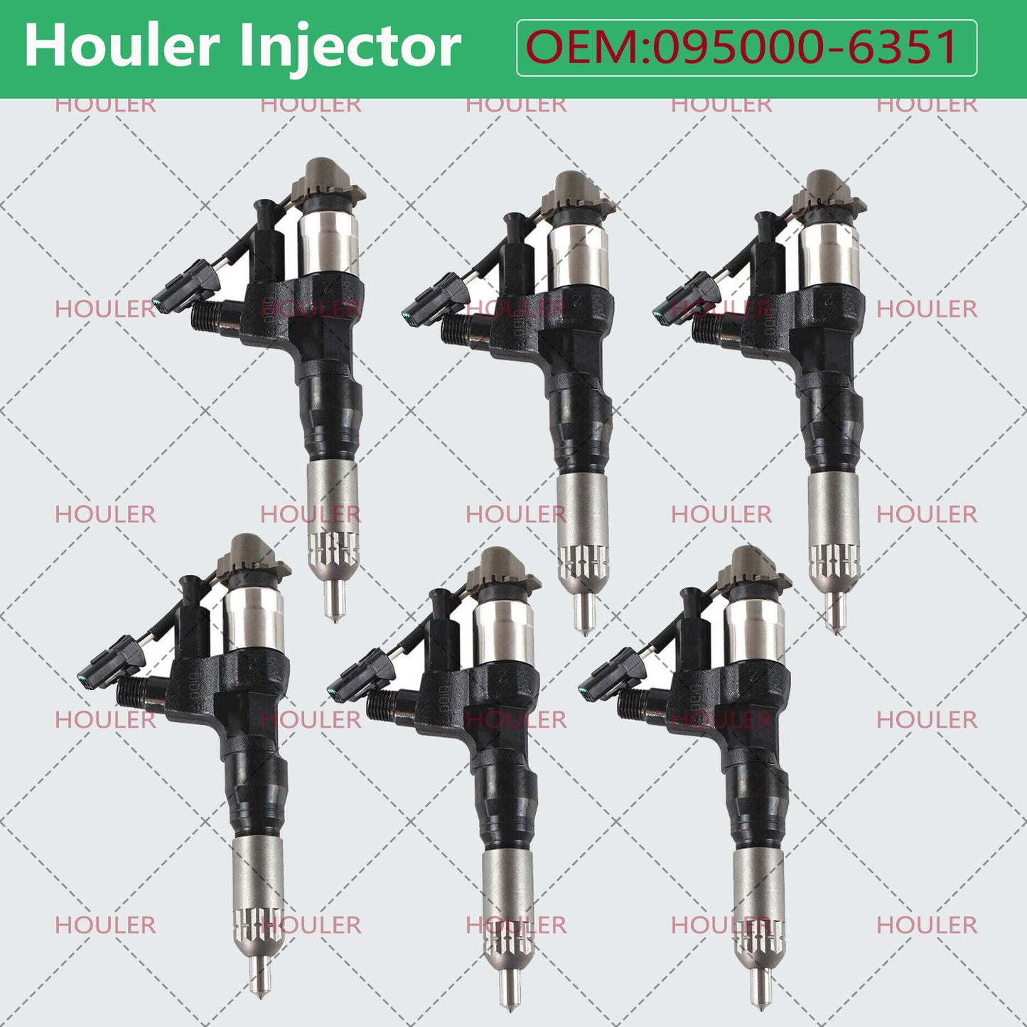 095000-6353 Diesel Injector Set 095000-6351 For 23670-E0050 for Hino J05E J06