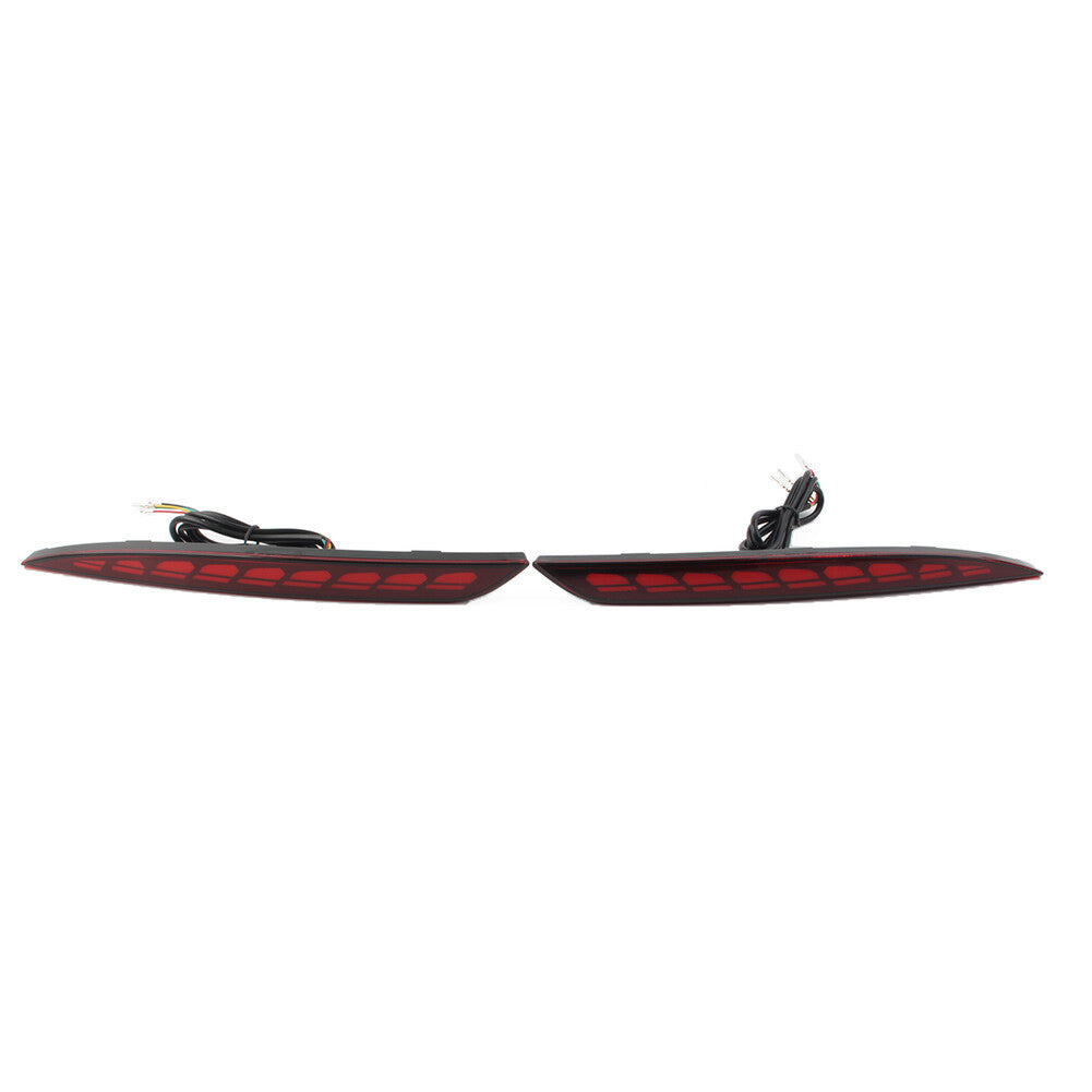 Rear Bumper Reflector Brake Light Dynamic Dragon Scale Fit for Tesla Model 3 2017-22