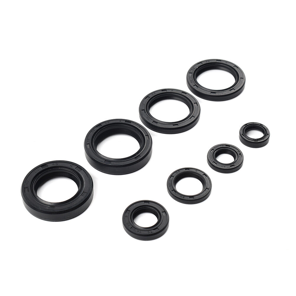8Pcs Engine Oil Seal Kit for Yamaha DT125 DT175 MX125 MX175 IT175 YZ125 1974-83