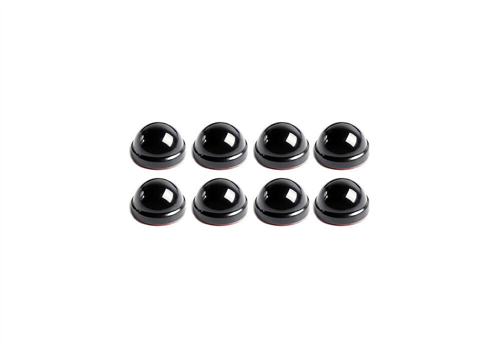8¡ÁBlack ABS Door Hinge Screw Protection Trim for Jeep for Wrangler JK 2Door 2007-17