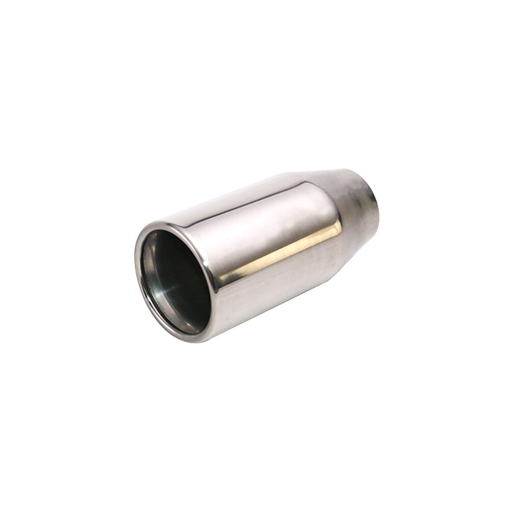 2'' ID 3'' OD Sliver Polished Universal Exhaust End Tips Muffler Pipe Tip 150mm