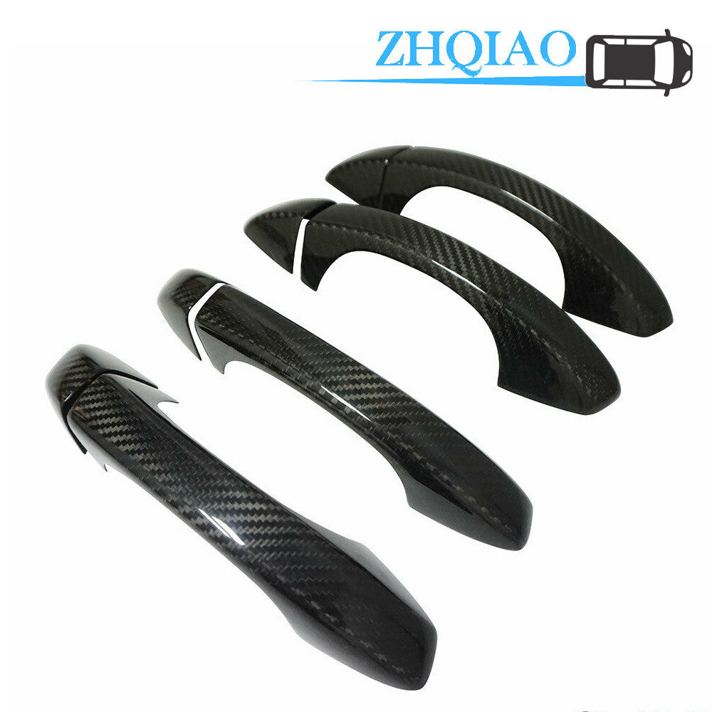 Carbon Fiber Side Door Handle Covers Trim Fit for PASSAT 14-16