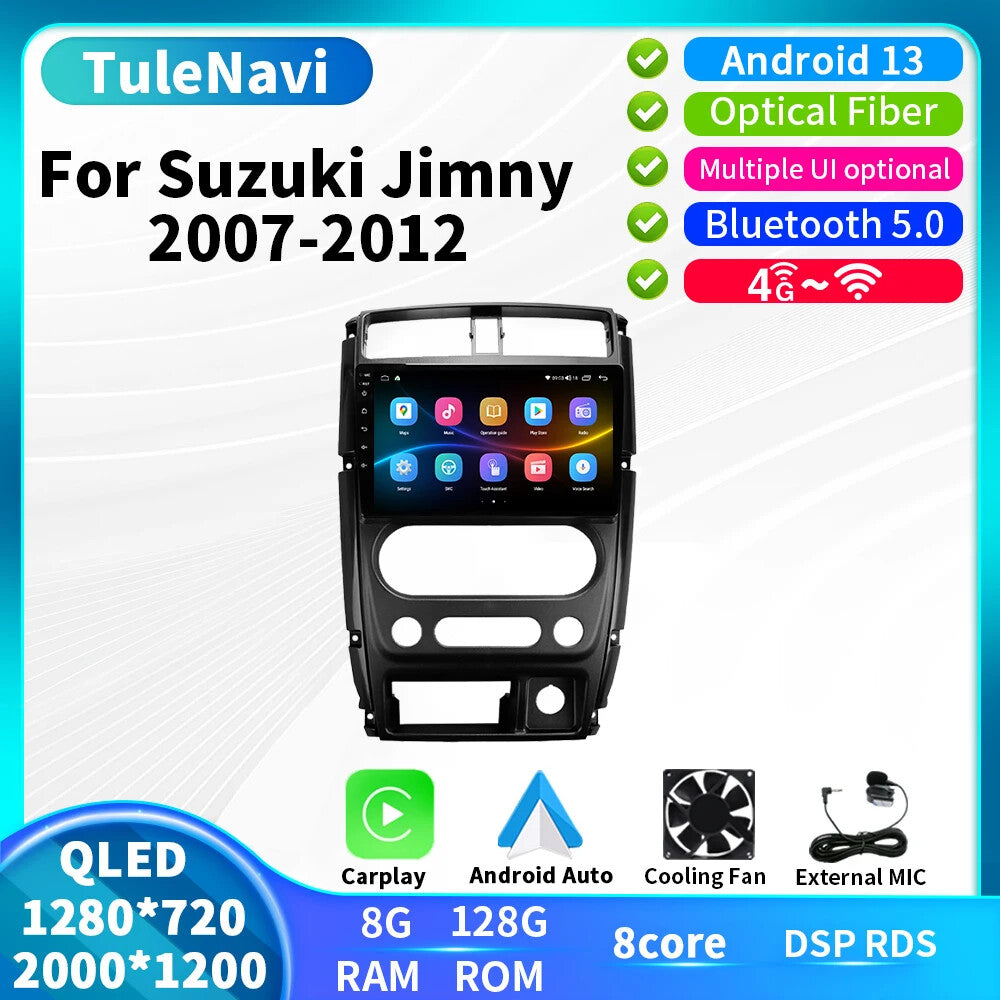 for Suzuki for Jimny 2007-2012 Stereo CarPlay Car Radio Screen Multimedia Player GPS