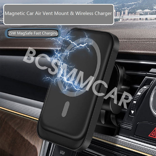 15W Fast Charger Holder Mount Air Vent Stand Cradle for Cell Phone Apple iPhone