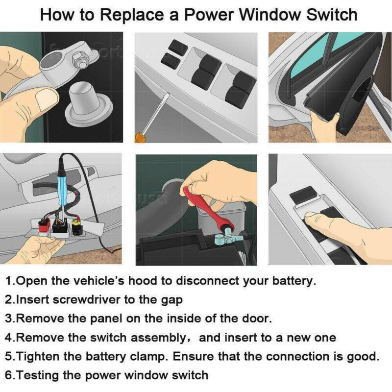For 1984-1993 for Mercedes 190D 190D 190E Turbo Master Power Window Door Switch NEW!
