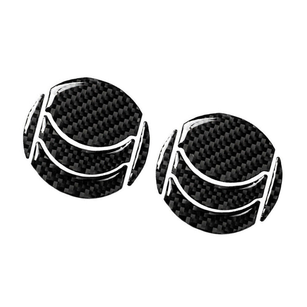 10x Carbon Fiber Dashboard Air Outlet Vent Trim Sticker Fit for Nissan 350Z 2006-09