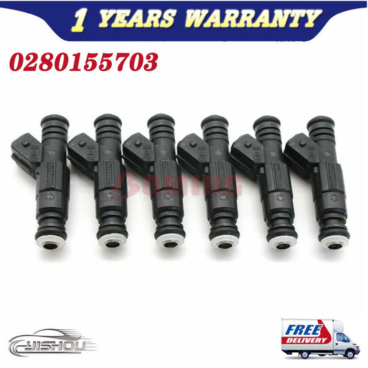 Set of 6pcs Fuel Injectors for Jeep Grand Cherokee 5.2L 5.9L V8 0280155703