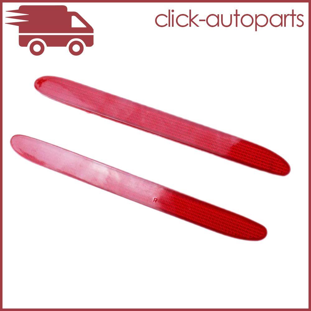 Pair Bumper Reflector Lens Rear Left Right Fits 2005 2006 for Honda TSX CRV Red